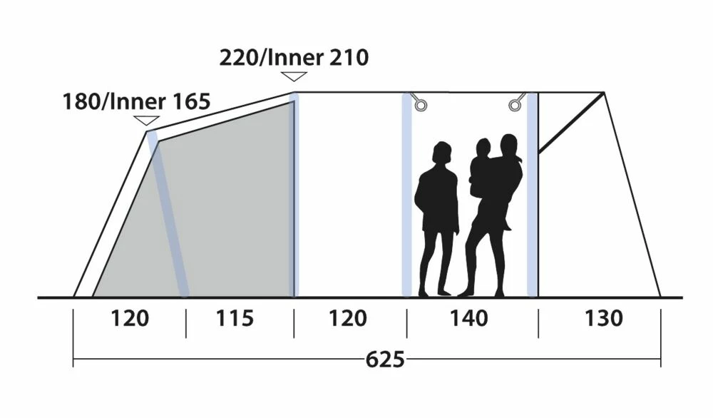 Outwell Avondale 5PA Telt 2021 - Bilde 7