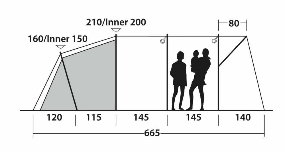 Outwell Greenwood 6 Telt 2021 - Bilde 9
