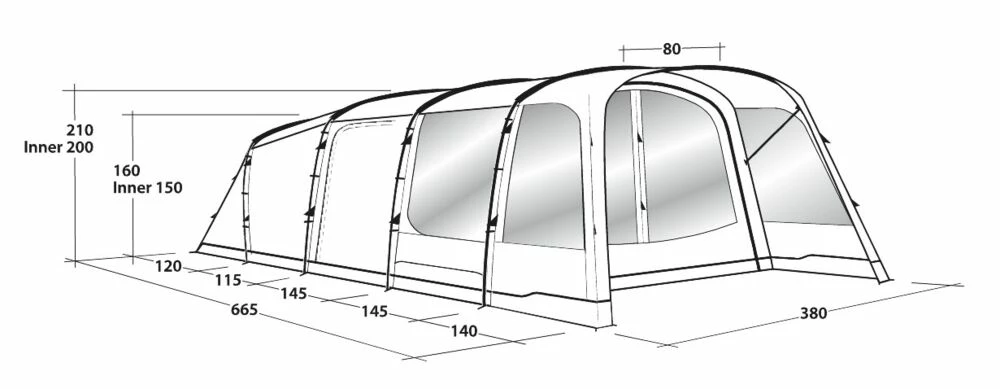 Outwell Greenwood 6 Telt 2021 - Bilde 7