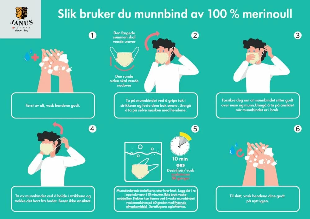 Janus Munnbind I Merinoull - Bilde 2