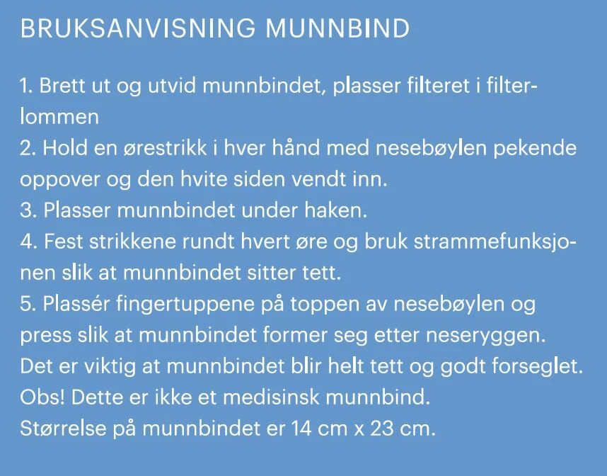 Tufte Munnbind I Bomull - Bilde 2